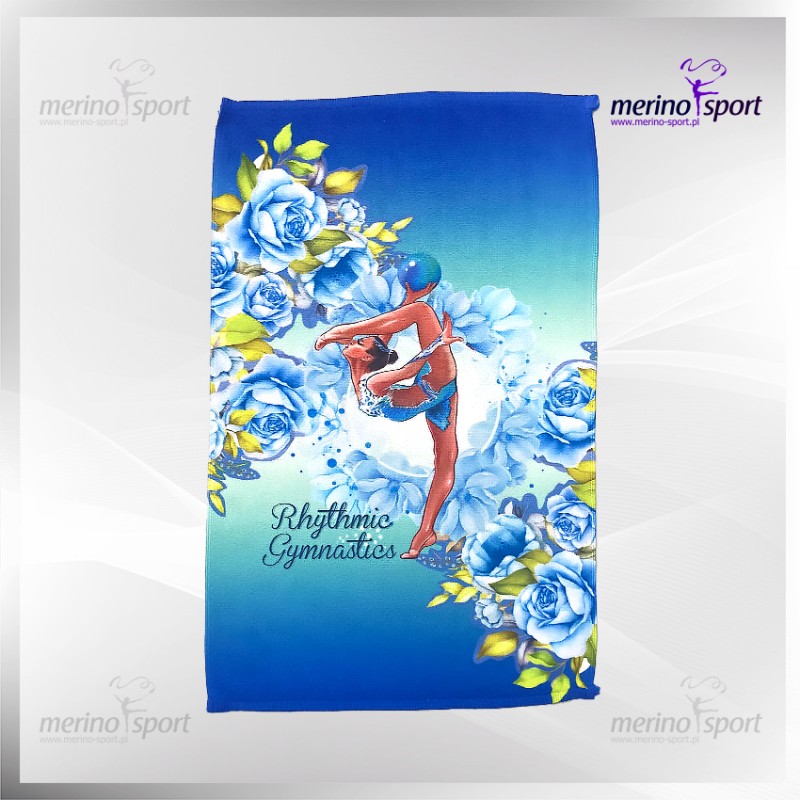 MERINO Mėlynos rožės rankšluostinė maža 30x50